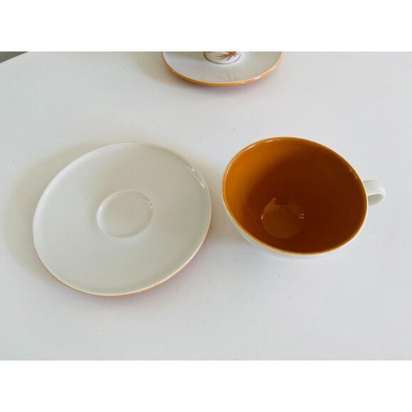 Vtg Ben Seibel Iroquois Harvest Time Informal True China, Teacups & Saucer X 4 - Picture 5 of 10